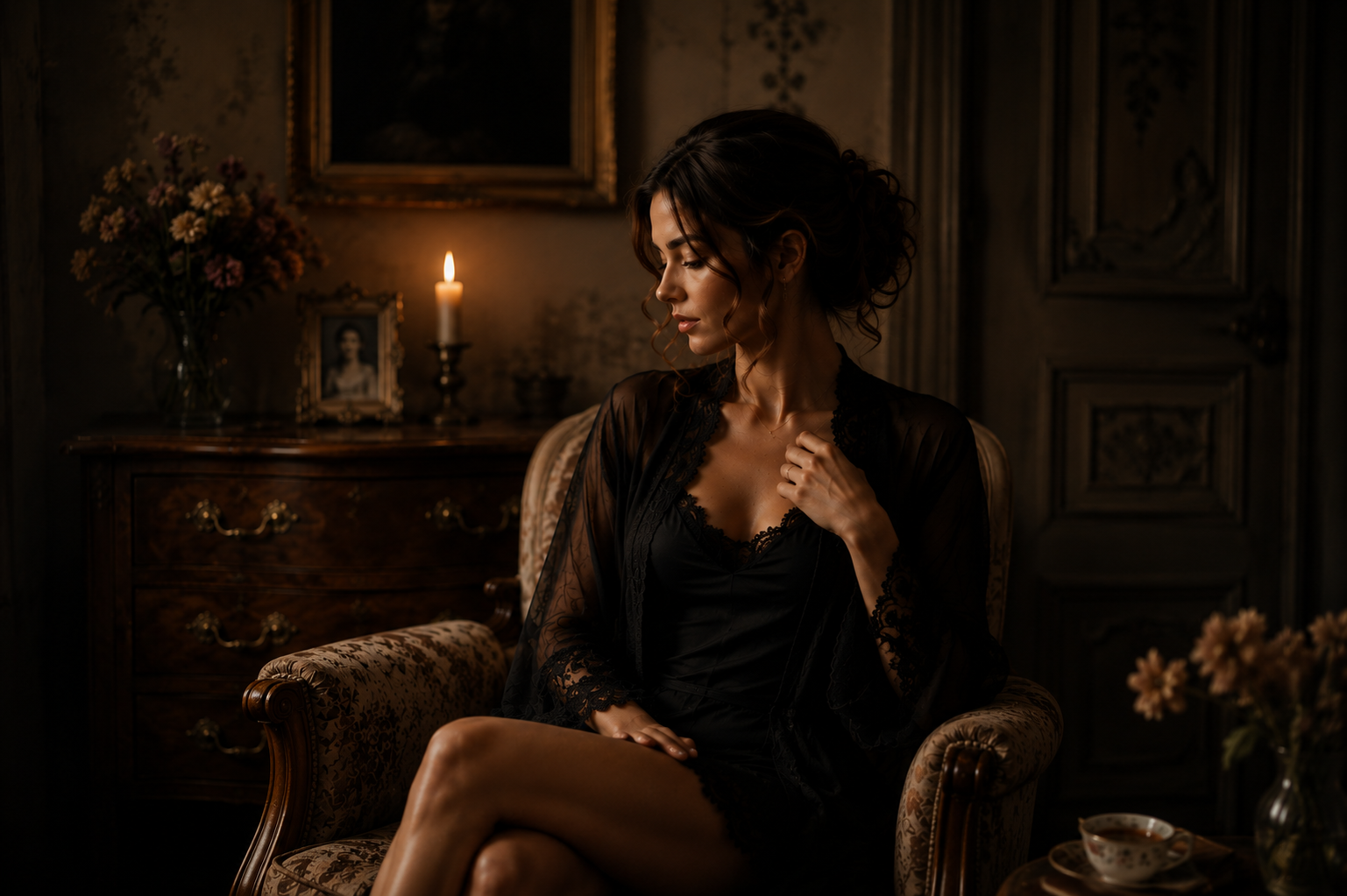 Photographie boudoir élégante